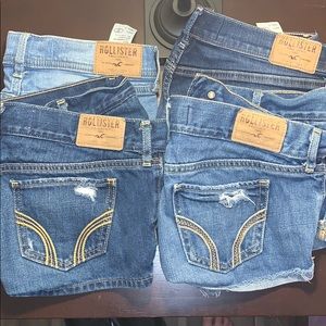 4 pairs of hollister shorts